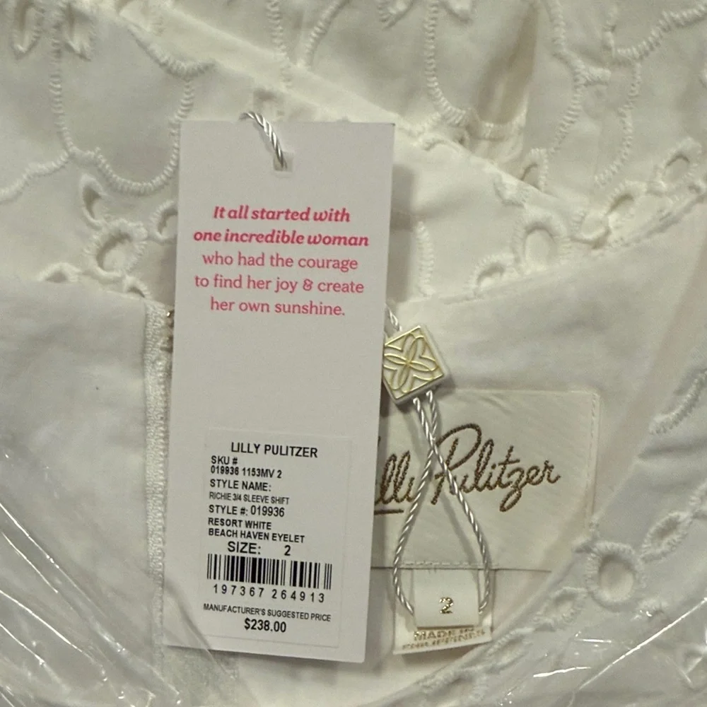 Lilly Pulitzer Richie 3/4 Sleeve Shift Dress - Picture 2 of 6